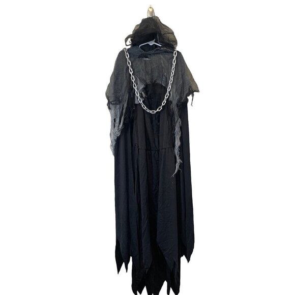 Girls Size Medium 12-14 Miss Reaper Tween Halloween Costume Dress Cape Chain - Picture 1 of 12